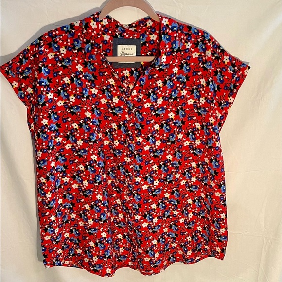 JACHS Girlfriend Tops Jachs Girlfriend Button Down Short Sleeve